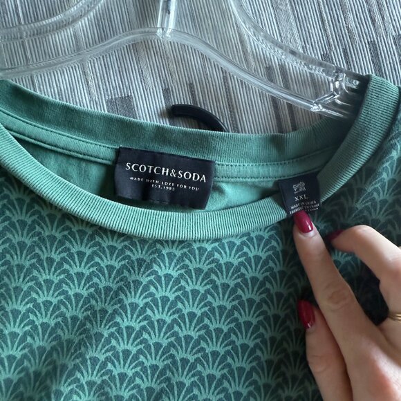 SCOTCH & SODA Patterned Stretch Tee-Shirt - Picture 4 of 5